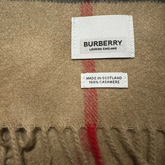 New Burberry check classic cashmere scarf unisex scarf - Picture 8 of 16